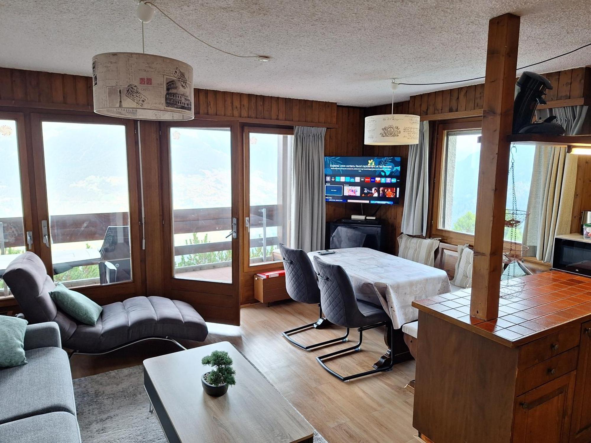 Les Collons1800- Bel Appart 2Pieces-4 Pers-Piscine-Sauna-Parking Int-Wifi Gratuit Vex Dış mekan fotoğraf
